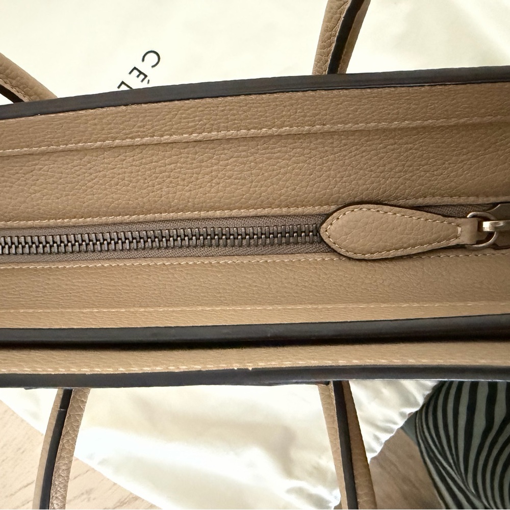 Celine Grained Leather Phantom Medium Luggage in Greige - Picture 9 of 12